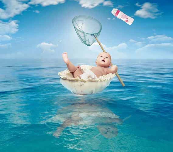 a caccia sea biberon