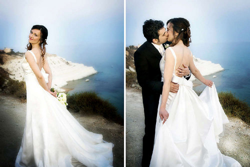 sposi scala dei turchi wedding